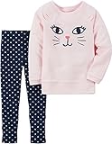 Carters Toddler Girls Cat Heart Leggings Set