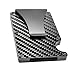 Tactical Ninja Premium Slim RFID Wallet Minimalist Wallet/Carbon Fiber Credit Card Holder With Money Clip/Aluminum Front Pocket Card Case/With Protective Scan Proof Anti-Theft Technology