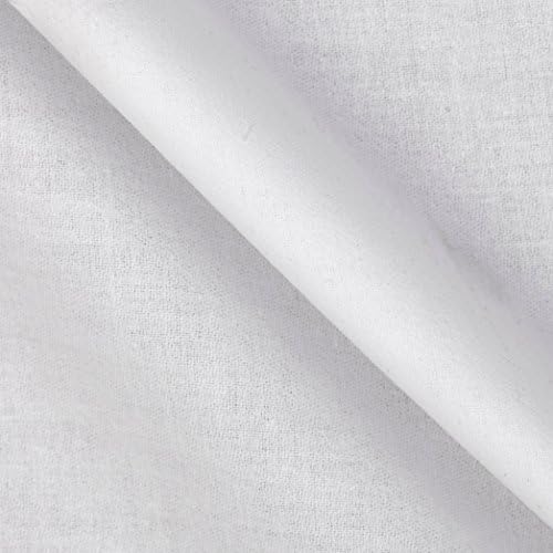 Hanes Drapery Lining Signature Sateen White, Fabric by the Yard