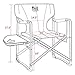 Timber Ridge Director's Chair Oversize Portable Folding Support 300lbs Utility Lightweight for Camping Breathable Mesh Back with Side Storage Bag, Side Table, Blue, Large
