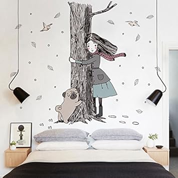 Sunny Dream Wall Sticker Kunst Malerei Ideen Schlafzimmer Gemutliches Wohnzimmer Wande Sind Mit 10 Selbst Gestaltet Klebstoff Amazon De Kuche Haushalt