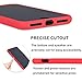 Pofesun Liquid Silicone Case Compatible with iPhone 8 Plus (2017)/ iPhone 7 Plus (2016) 5.5 inch, Gel Rubber Full Body Protection Shockproof Cover Case, 5 Pack -Black/Red/Brown/Purple/Rose