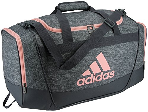 adidas Defender II Small Duffel Bag, Small, Jersey Onix/Onix/Haze Coral