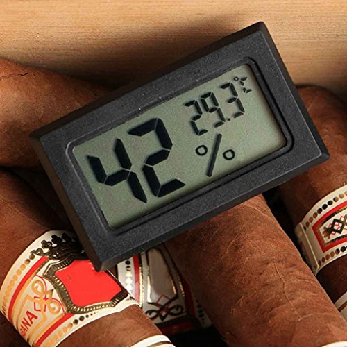 Minzhi Gauge Black Monitor Meter Digital Display Hygrometer Humidity LCD Thermometer