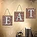 Eat Kitchen Wall Decor Sign,Metal Letters Plaque Country Rustic Farmhouse Pantry Art Decorations Theme Sets