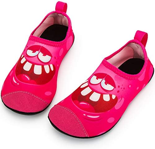 Kids Water Shoes Pool Quick Dry Aqua Socks Non-Slip Barefoot Yoga Shoes for Boys Girls Toddler