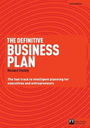 Amazon Com The Definitive Business Plan The Fast Track