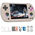 RG40XXH Retro Handheld Game Console RG40XXH Handheld Emulator with 4-inch IPS Screen RGB Lighting 64G TF Card Linux System and 3200mAh Battery Supports 5G WiFi Bluetooth 4.2 Grey