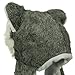 Husky Plush Animal Hat / Scarf / Mittens - Grey Husky