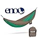 ENO, Eagles Nest Outfitters DoubleNest Lightweight Camping Hammock, 1 to 2 Person, Special Edition Colors, Emerald/Khaki