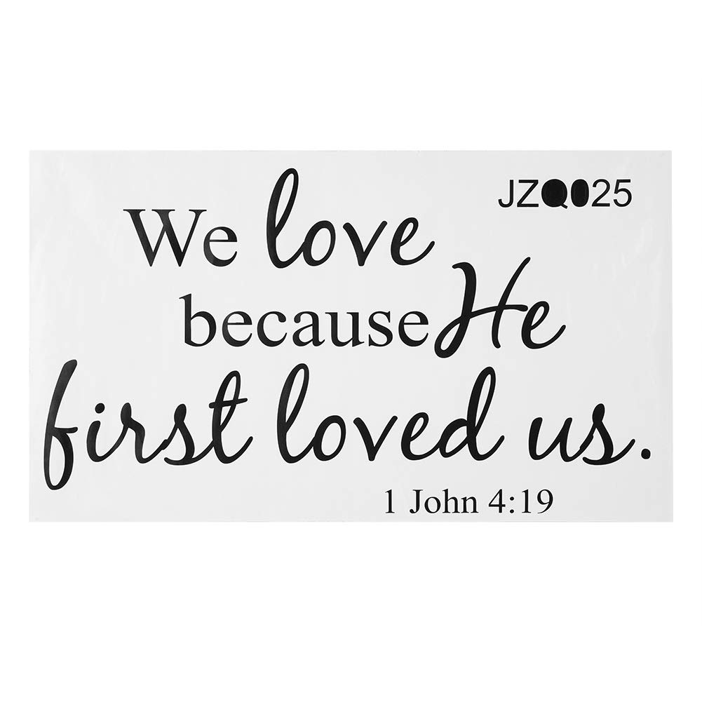 Wall Decals for Living Room, Bible Verse Wall Decal,Wall Quotes Stickers, Christian Quote PVC Wall Art Stickers,Religious Church Home Decor 23.6x13in