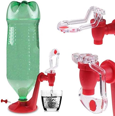 QSJi Upside Down Drinking Fountains,Creative Home Cola Drinking Fountain Bar Kitchen Gadgets Drink Machines Cola Beer Beverage Switch Pressure