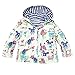 HOTOUCH Kids Girls Waterproof Hooded Jacket Printed Windproof RainCoat Outwear