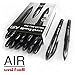 Uni-Ball AIR Micro - 0.5mm Fine Rollerball - 12 + 2 Free - Black - UBA-188-M