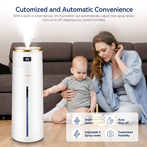 Smart Humidifiers For Large Rooms (2.1 Gal/8L), Room Humidifier For