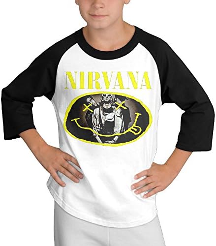 Fonds D'ecran Nirvana Youth Tops Sleeve Baseball Jerseys Baseball Shirts Raglan Sleeves