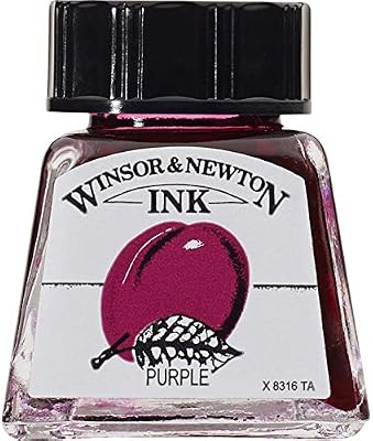 Winsor Newton Drawing Ink Bottle 14ml Purple Amazon Com Au Office School Supplies