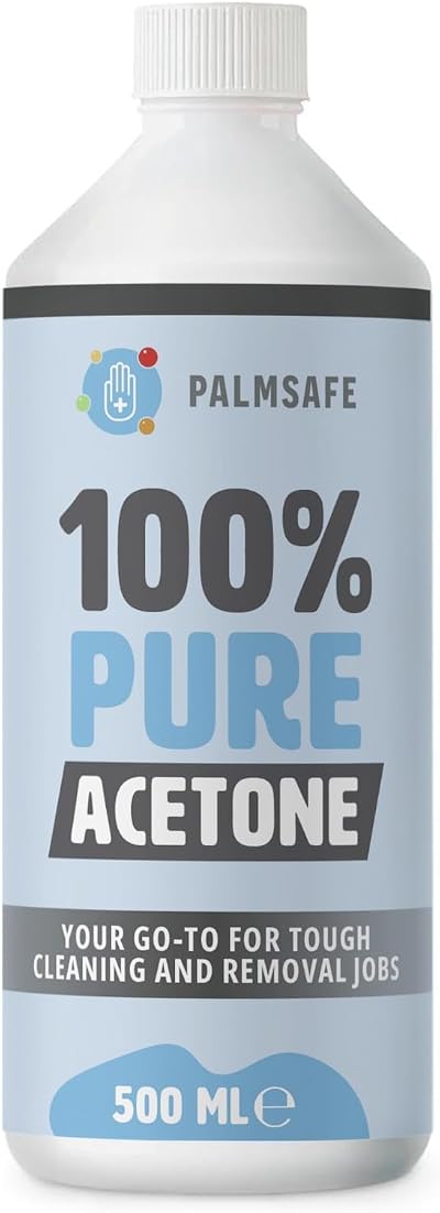 Palm Safe 100% Pure Acetone 500ml Nail Polish Remover Strips Paint