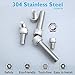 Nuts and Bolts Assortment Kits, M3/M4/M5 x 8mm/12mm/16mm/20mm 304 Stainless Steel Screws, Casaon Allen Hex Socket Head Cap Precise Metric Screws with Nuts Set with Storage Box (440pcs)