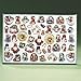 Set of 48 Petite Treasures Old Fashion Wooden Miniature Christmas Ornaments 1.5
