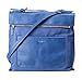 Isaac Mizrahi Womens Fashion Designer Handbags Womens Joan Nylon Leather Crossbody Bag Navy Blue