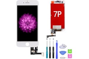 FFtopu iPhone 7 Plus Screen Replacement Kit, LCD Display and 3D Touch Screen Digitizer Replacement Full Assembly with Repair Tools for iPhone 7 Plus Screen White 5.5 inch