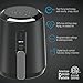 BREVO 2.7Qt 1400W Digital Air Fryer with Programmable Touch Control 8 Presets Instant Hot Frying Low-fat Cooking