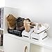 Darius Shoe Slots Space Saver Adjustable Closet Organizer,Double Storage Rack Holder, Set of 4 Black