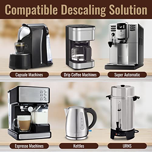 Coffee Machine Descaling Solution Made in the USA 2 Uses Per Bottle