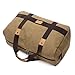 LVSOMT Duffel Bag Large Canvas Travel Sport Gym Bag Toiletry bag Carryon Luggage (gray)