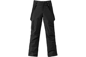 YEEFINE Men's Ski Snow Pants Insulated Waterproof Snowboard Cargo Pants Bibs Regular Fit