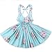 Flofallzique Summer Little Girls Dress Vintage Floral Toddler Birthday Party Easter Sundress Baby Clothes