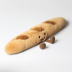 Jellycat Amuseables Baguette Stuffed Toy, 13.5