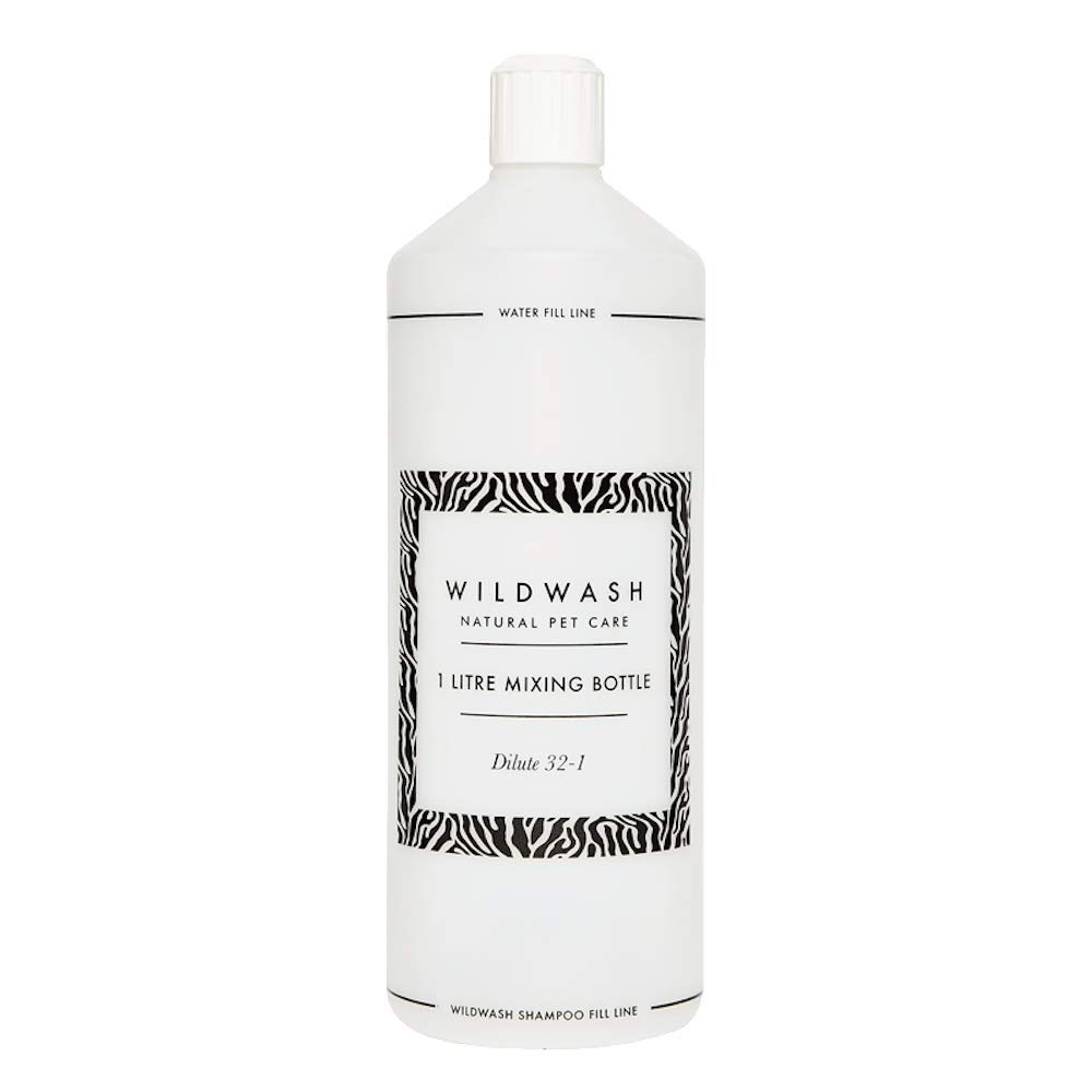 WildWash Mixing Bottle 1 Litre - For Use With All Our Concentrated Shampoos, Makes Shampoos Last a Long Time, Very Cost Effective, Used By Professional