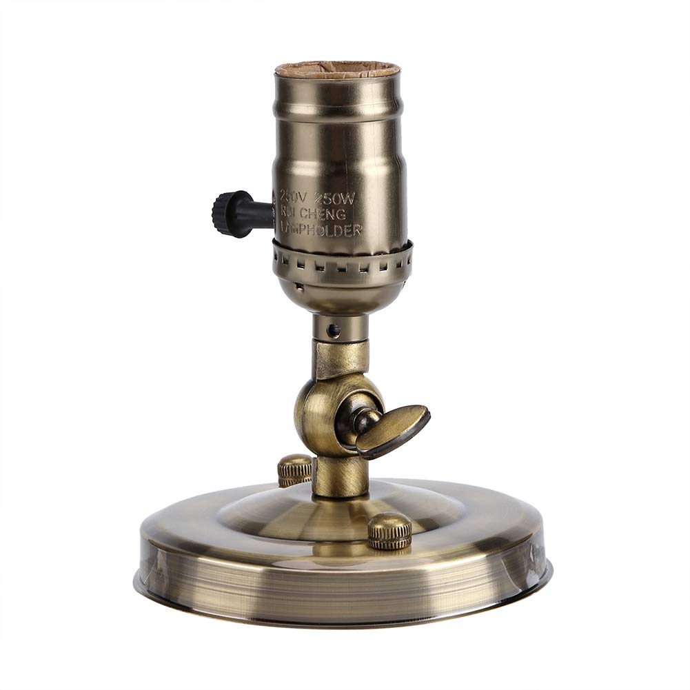 Mini Wall Sconce Fixture, E27 Wall Lamp Holder, Lightholder Lamp Bulb Holder Retro Metal Vintage Light Lamp Holder, Wall Lamp Bathroom Decoration Home Decoration for(Bronze)