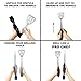 5-in-1 BBQ Grilling Multi Tool Stainless Steel Barbecue Grill Accessories Foldable and Detachable Tool Set Kit with Case Dishwasher Safe Best for Outdoor Grilling and Tailgating