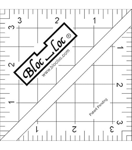 Amazon.com: Bloc Loc Half Square Triangle Multiple-Size Quilting