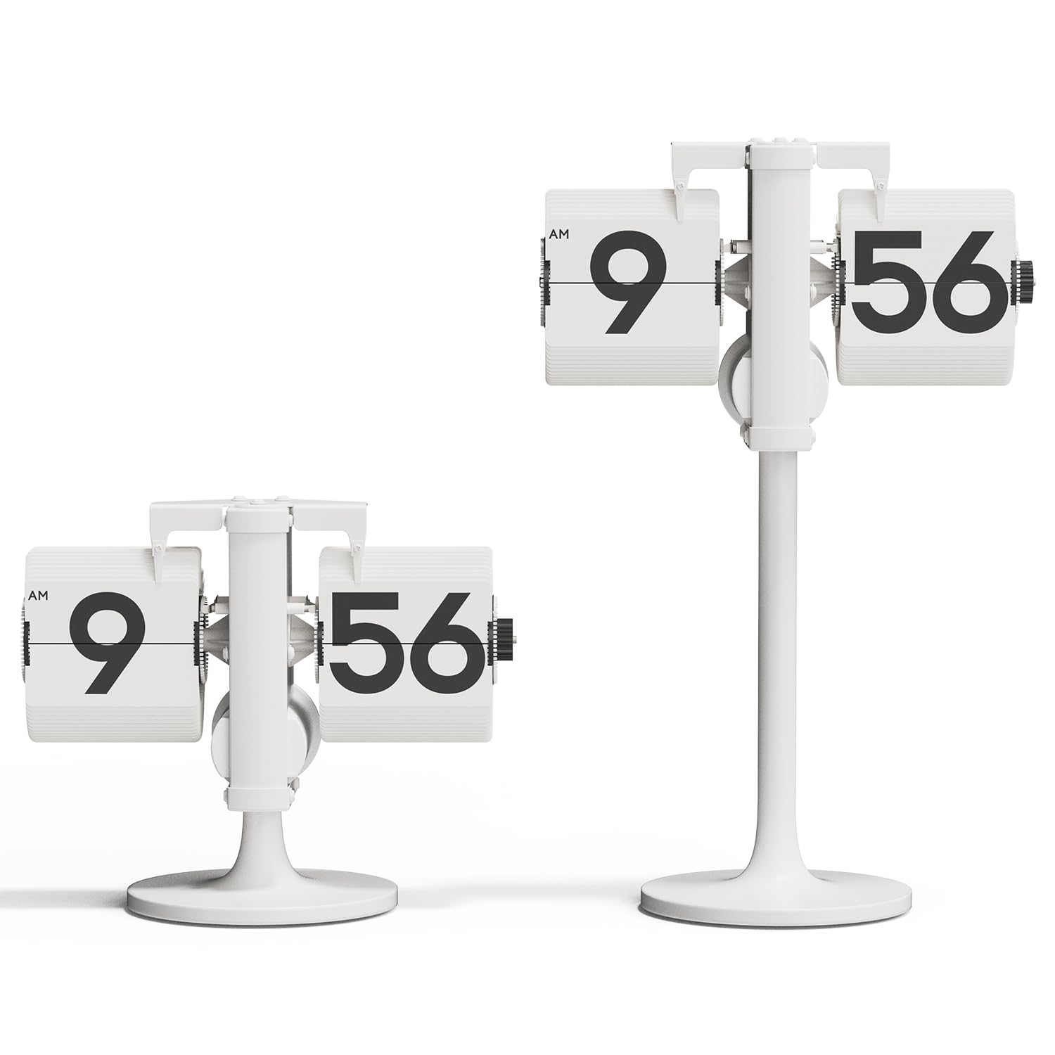 mooas Standing Height Adjustable Flip Desk Clock