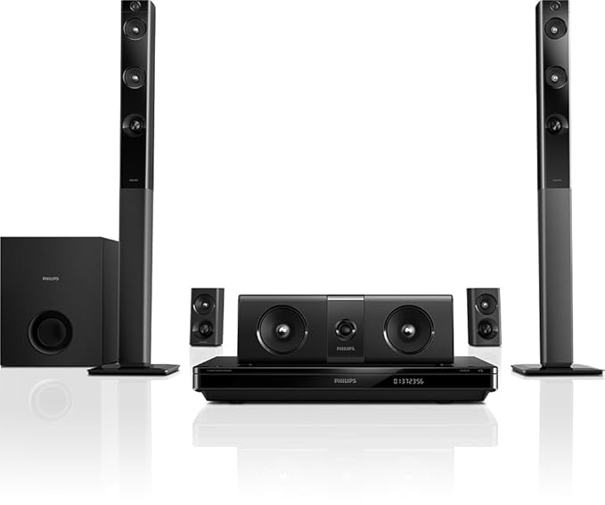 Philips HTB5544D/F7 Home Theater with Tall Boy Speakers (Black) Price