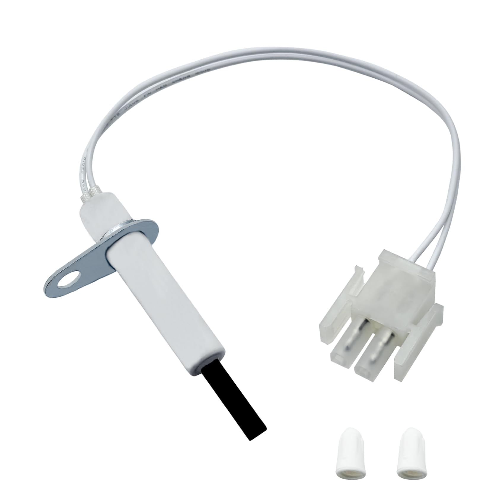 Photo 1 of 0130F00008S Furnace Hot Surface Ignitor Compatible with Goodman, Janitrol, Amana, Janitrol Gas Furnace, 0130F00008S Silicon Nitride Igniter Replace For 0130F00008 789-707A1 SSN084KS Ceramic Nuts.