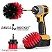 Stiff Bristle Power Scrubber Kit with Extension - Pressure Washer Surface Cleaner Alternative - Ideal for Cleaning Outdoor Garden, Fire Pit, Patio, Graveyard Tombstone, Bird Bath, Siding, and Deck