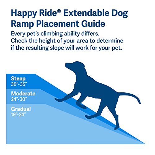 PetSafe Happy Ride Extendable Dog Ramp for Cars, Trucks, SUVs