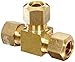Anderson Metals - 50064-06 50064 Brass Compression Tube Fitting, Tee, 3/8