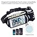 FREETOO Hydration Running Belt with Water Bottle (1X BPA Free 10oz) Adjustable Waist Pack Fits for 6 6S 6 Plus 7 7S / Plus &Smartphones W Touchscreen, Men & Women Fuel Belt-Black