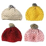 niceeshop(TM) Baby Infant Boy Girl Knit Beanie Crochet Rib Pom Pom Warm Hat/ Cap