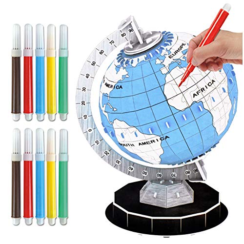 image for Sunmiao Rotating Full Earth Geography Educational 3D Three-Dimensional
