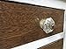 Antique Silver Mercury Glass Distressed Dresser Knob, Cabinet Pull