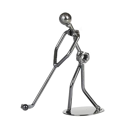Buy Fashion Iron Art Sports Man Figure Home Office Desk Decor