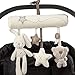 Maybest Hanging Toy Baby Rattle Toy Soft Plush Activity Crib Stroller Rabbit Musical Mobile Products