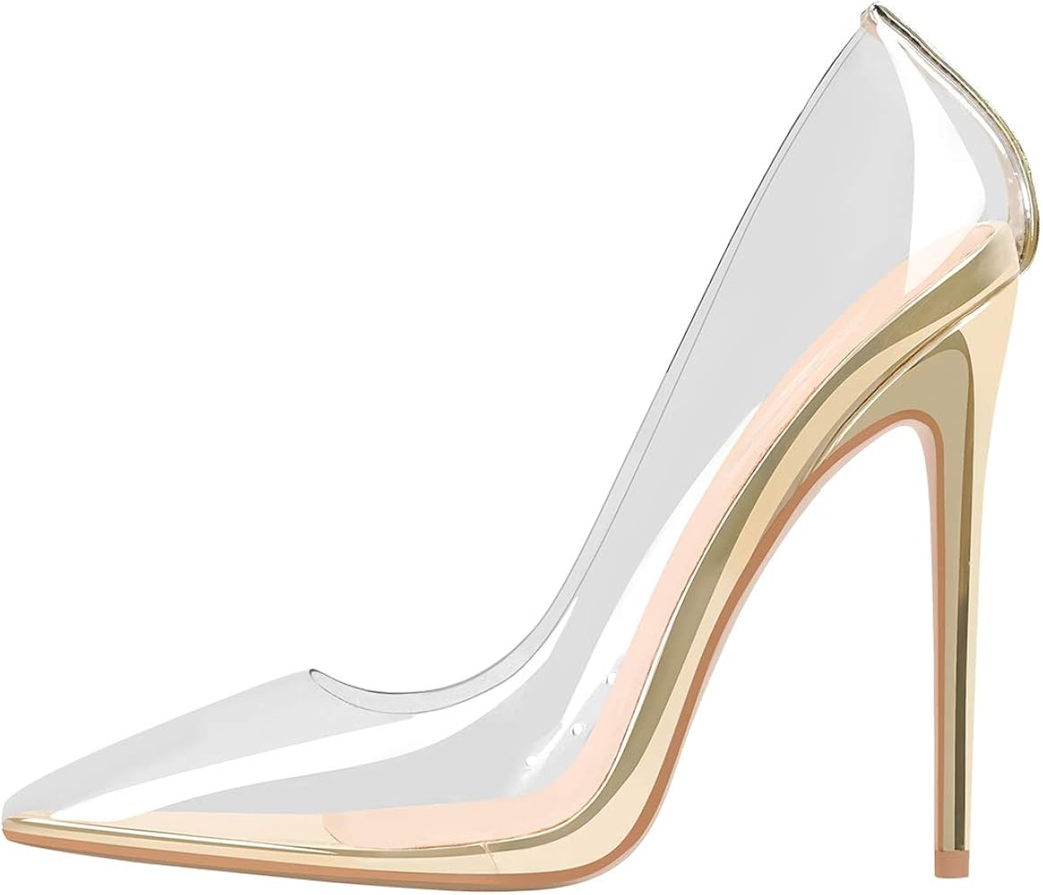 White and clear pumps Clearance